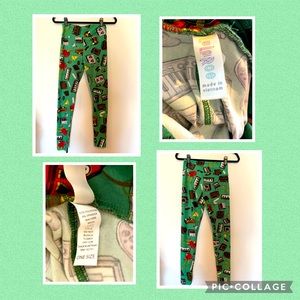 LuLaRoe Music GreenThemed Leggings